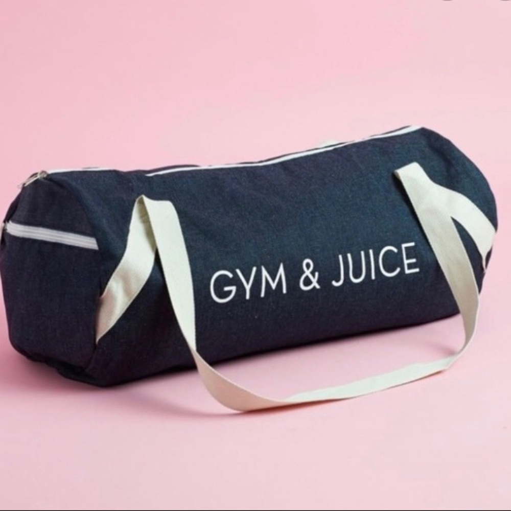 Gym & Juice Denim Duffel Bag